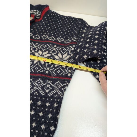 L.L. Bean Vintage Snowflake Wool Blend Sweater, women's L - Picture 3 of 7